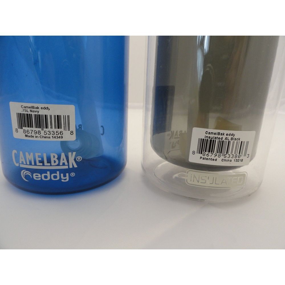 Lot of 2 Cambelbak Eddy Water Bottles Leakproof Plastic 750ML/600ML w/Straw - Picture 4 of 8